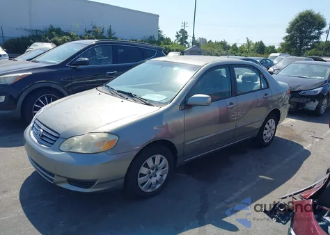2004 Toyota Corolla Le из США, поврежденный, VIN 2T1BR32E44C274161